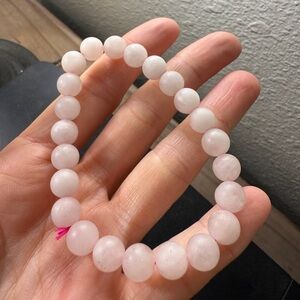 Rose Quartz healing elastic Beaded Bracelet